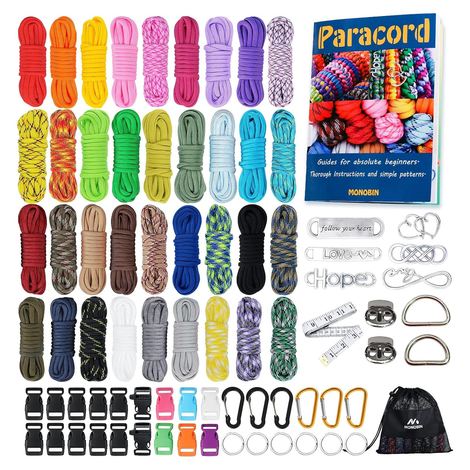 Kit de Paracord MONOBIN P-36 - 36 Colores y Accesorios