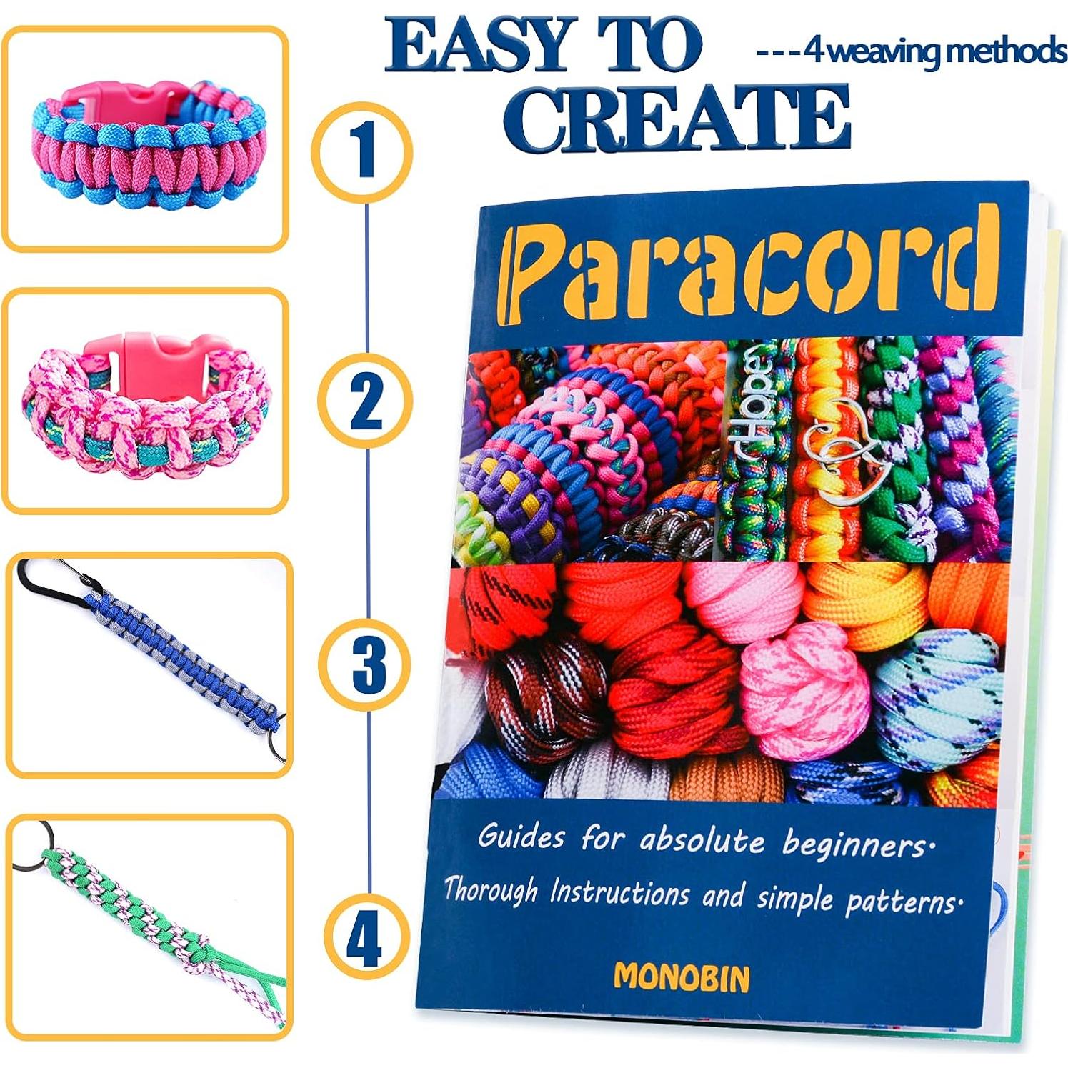 Kit de Paracord MONOBIN P-36 - 36 Colores y Accesorios