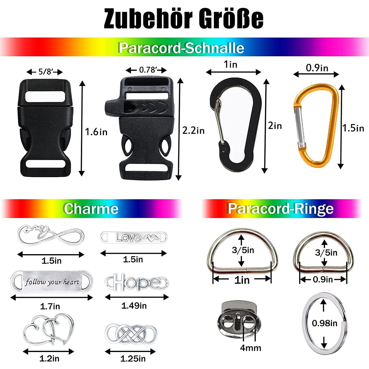 Kit de Paracord MONOBIN P-36 - 36 Colores y Accesorios