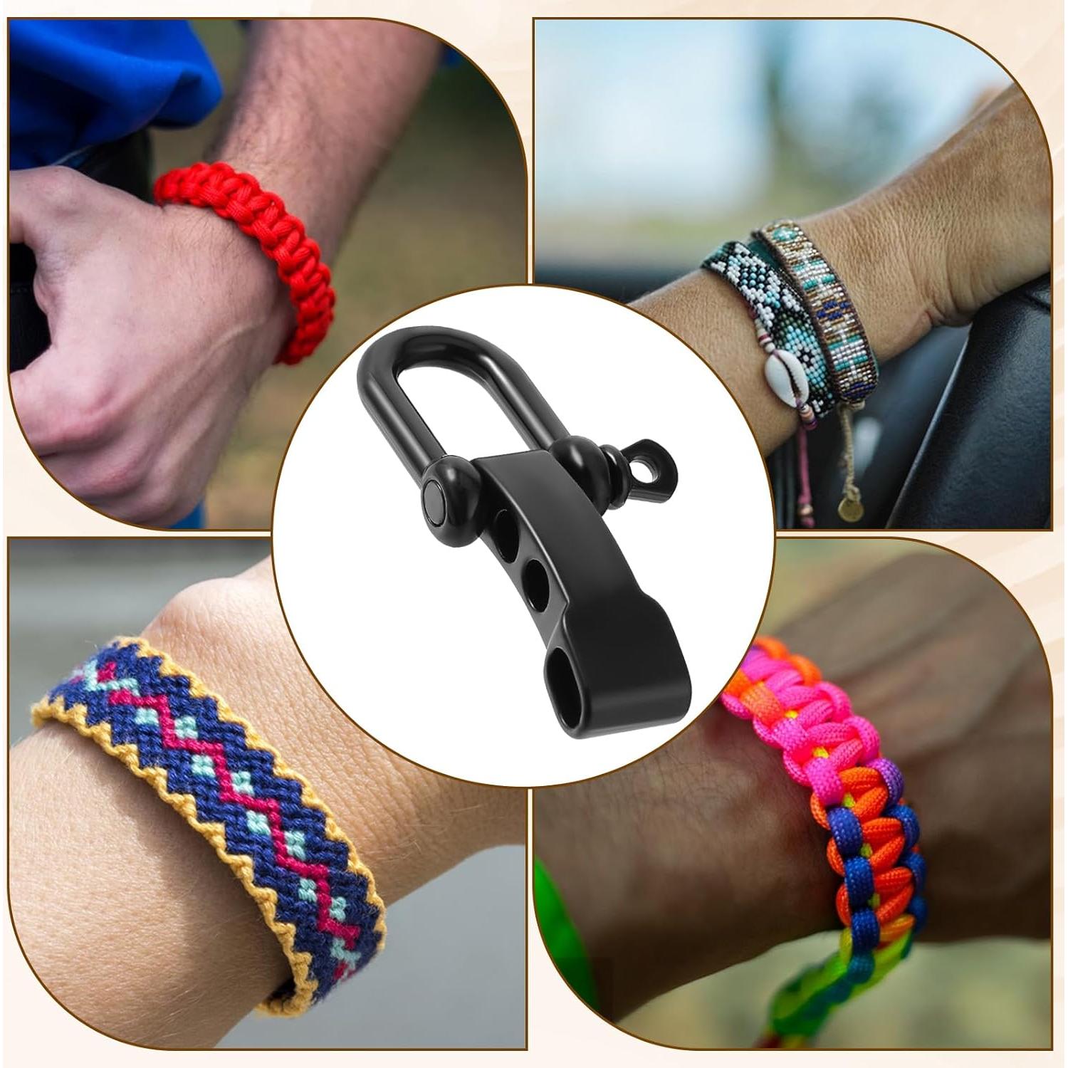 4 Hebillas Paracord Ajustables Tucnoeu para Pulseras Supervivencia