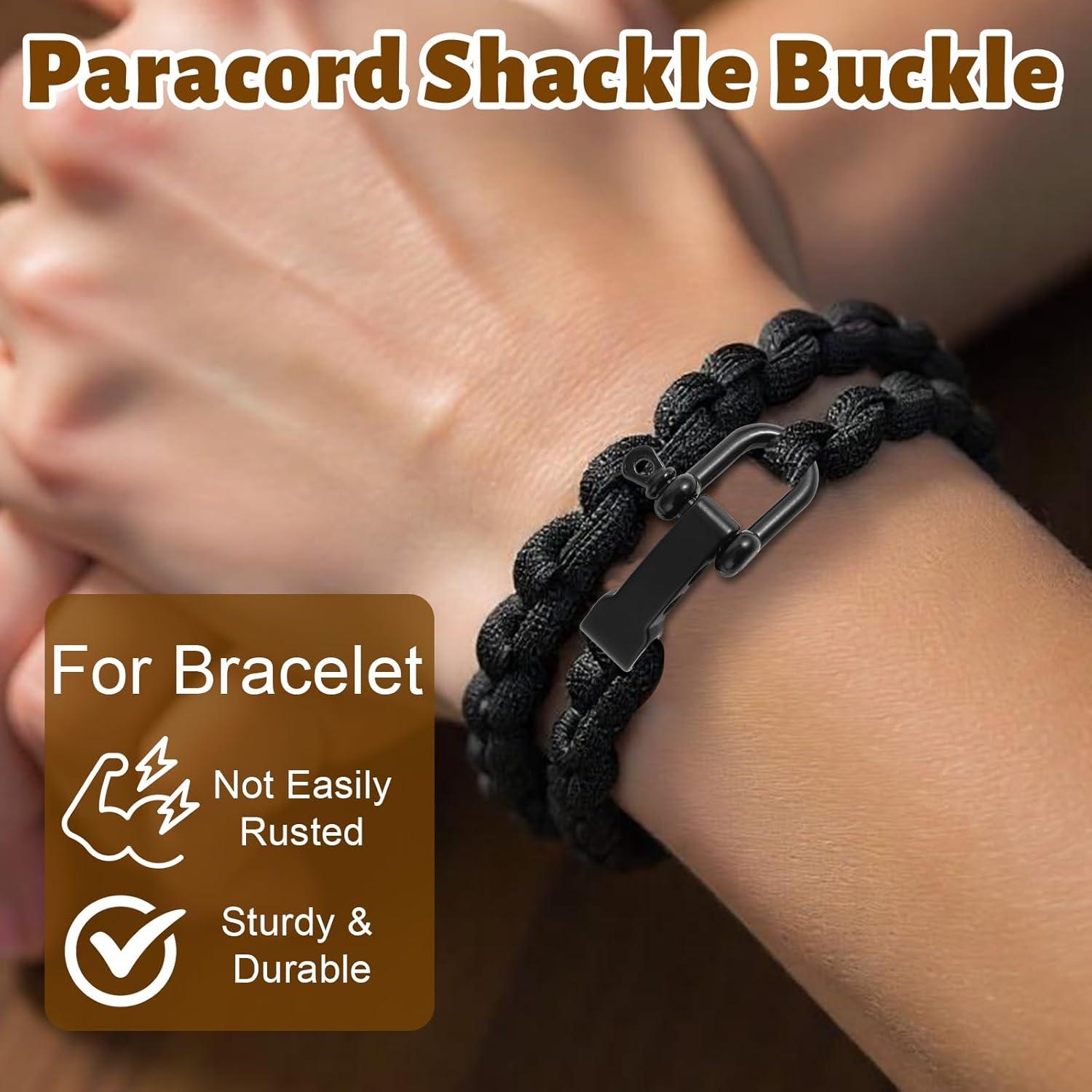 4 Hebillas Paracord Ajustables Tucnoeu para Pulseras Supervivencia