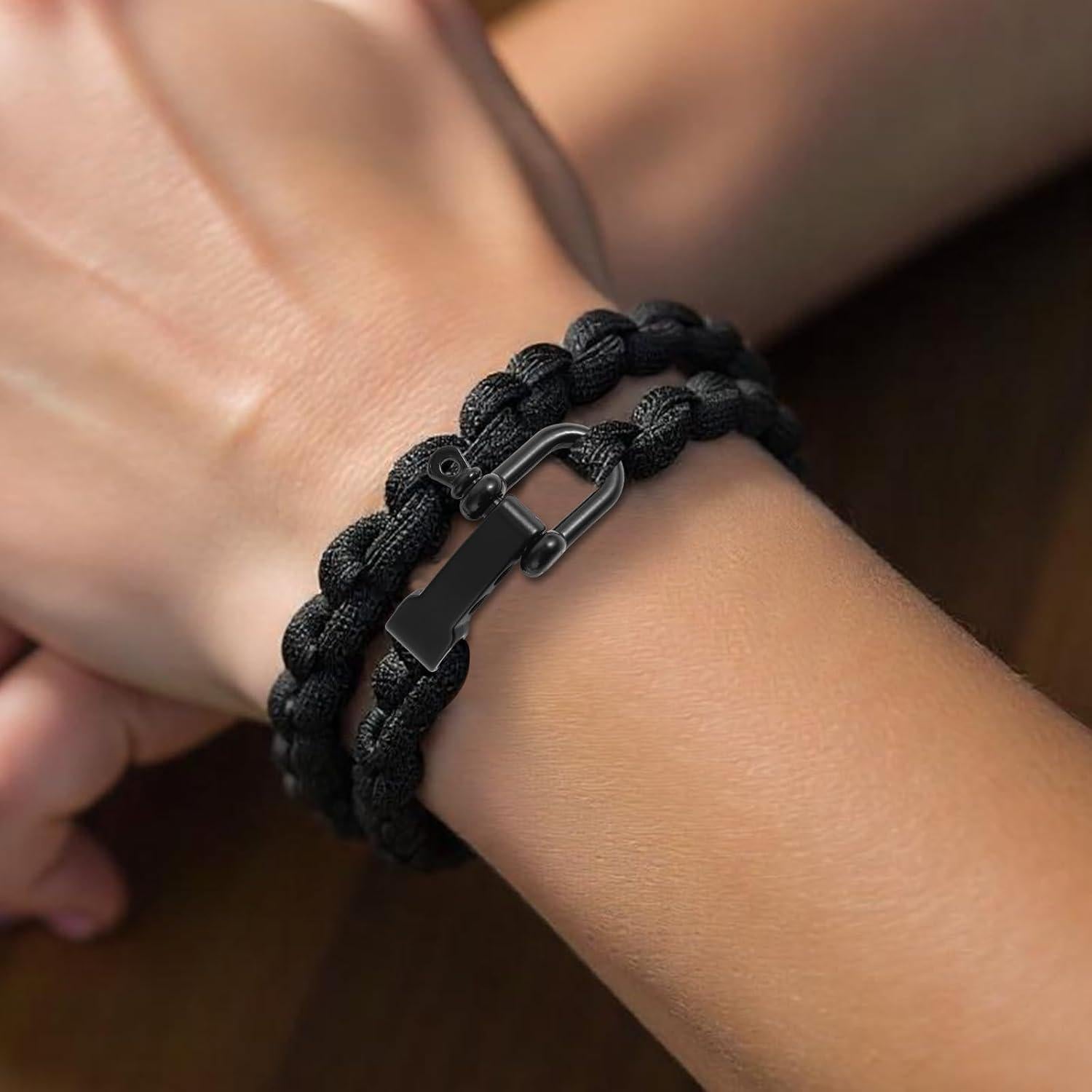 4 Hebillas Paracord Ajustables Tucnoeu para Pulseras Supervivencia