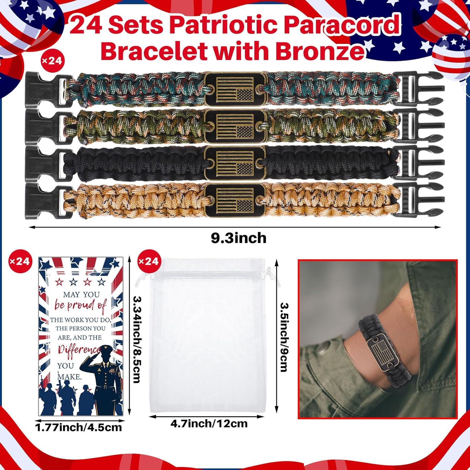 Set de Regalos Patrióticos para Veteranos - 96 Pcs Liliaafar