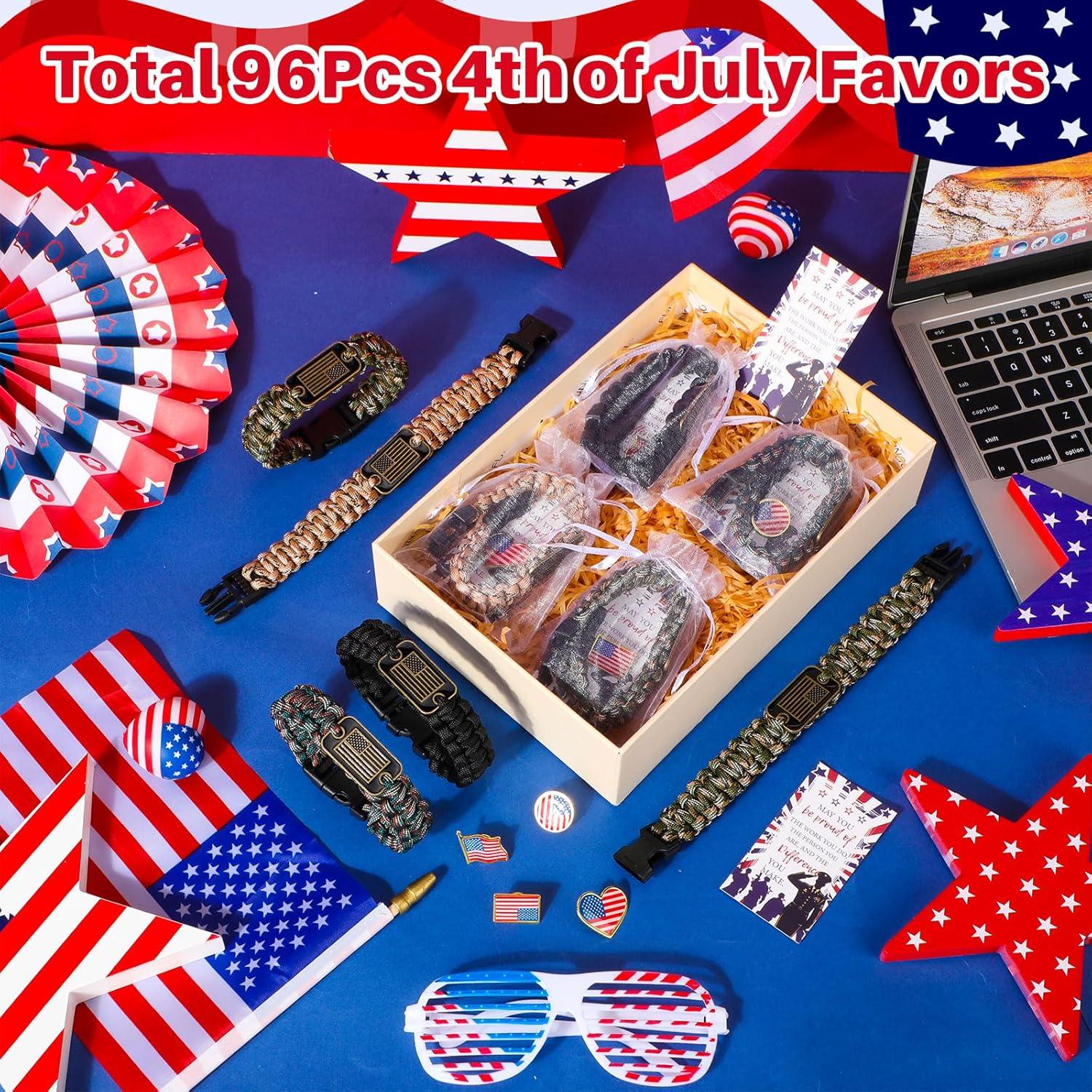 Set de Regalos Patrióticos para Veteranos - 96 Pcs Liliaafar