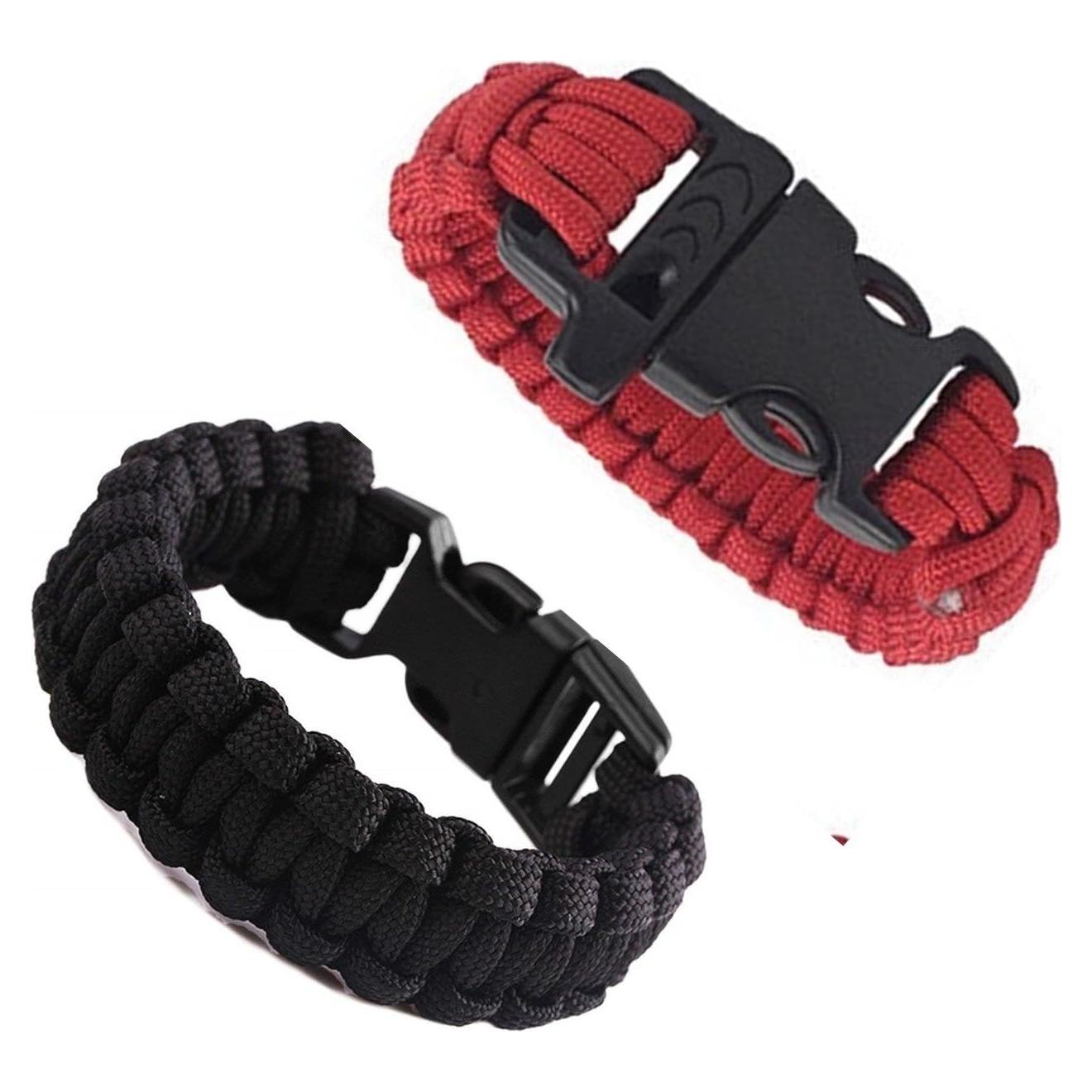 Conjunto de 2 Pulseras de Supervivencia Paracord L&F Home