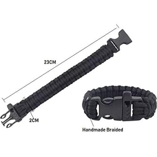 Conjunto de 2 Pulseras de Supervivencia Paracord L&F Home