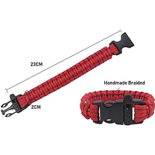 Conjunto de 2 Pulseras de Supervivencia Paracord L&F Home