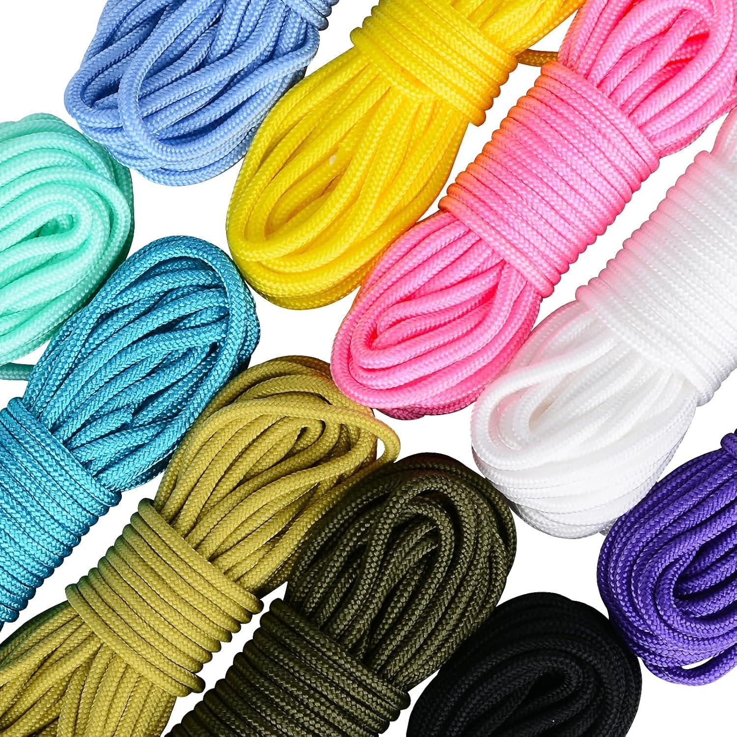Kit de Paracord Micro MONOBIN 2mm 10 Colores 6.1m Manualidades