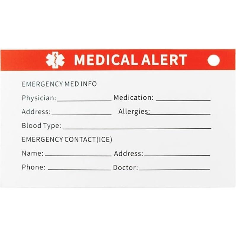 Pulsera de Alerta Médica Personalizada LiFashion con Paracord