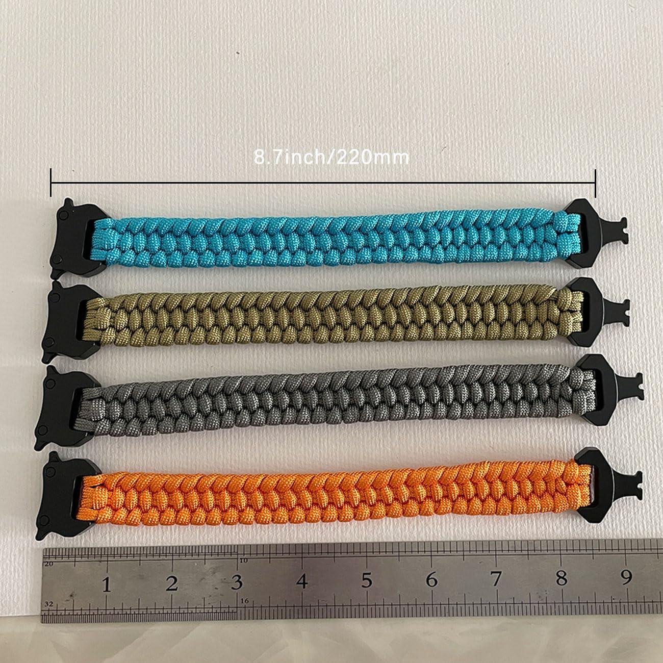 Pulsera de Cuerda Paracaídas SU LIFE con Hebilla Lateral 22 cm