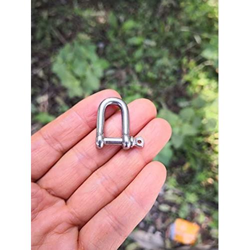 Grillete D Acero Inoxidable 316 Mini 4mm - 10 Piezas