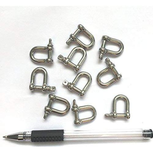 Grillete D Acero Inoxidable 316 Mini 4mm - 10 Piezas