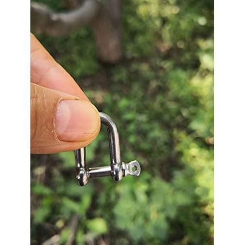 Grillete D Acero Inoxidable 316 Mini 4mm - 10 Piezas