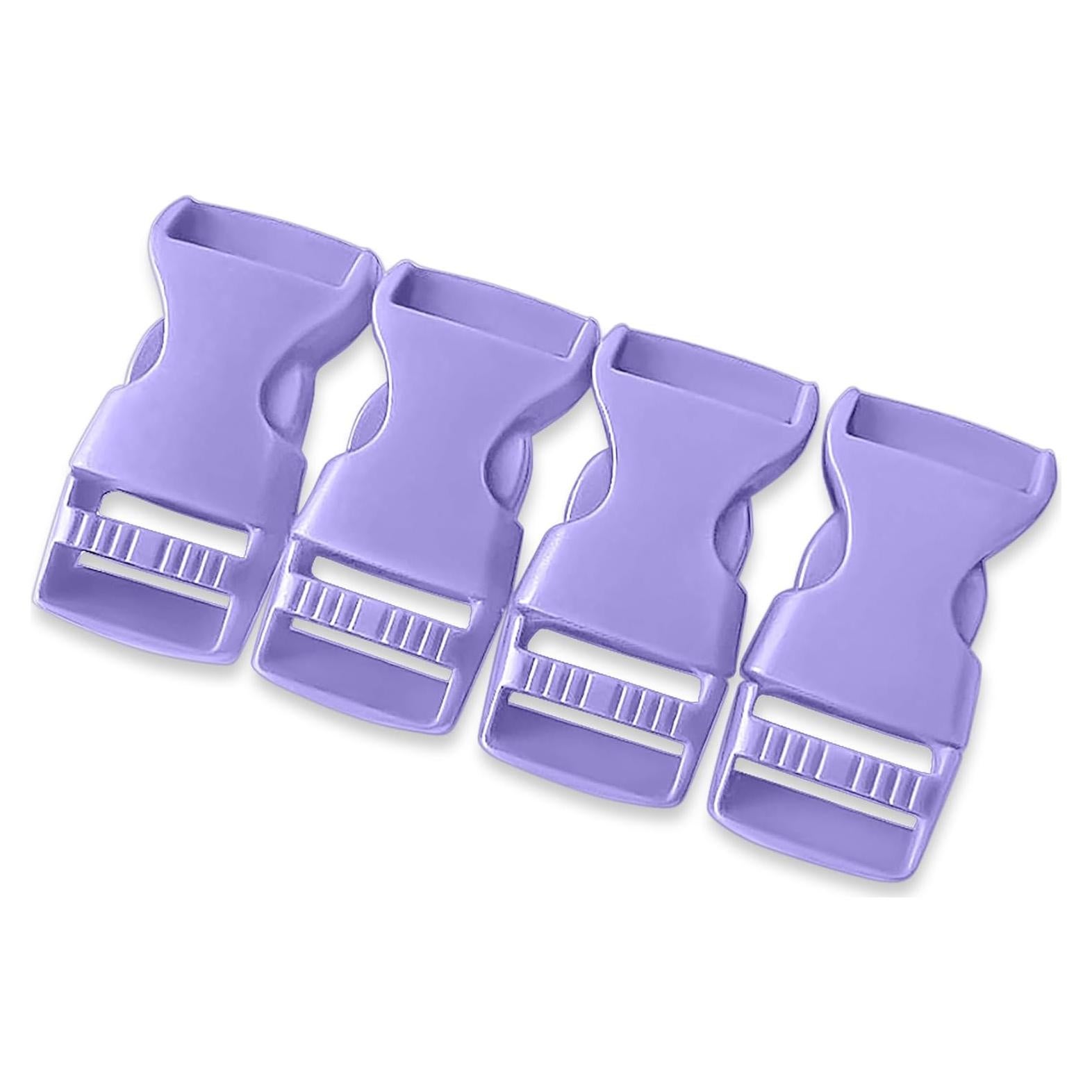 Hebillas de Paracord Violeta 16 mm - 4 Paquete de Plástico
