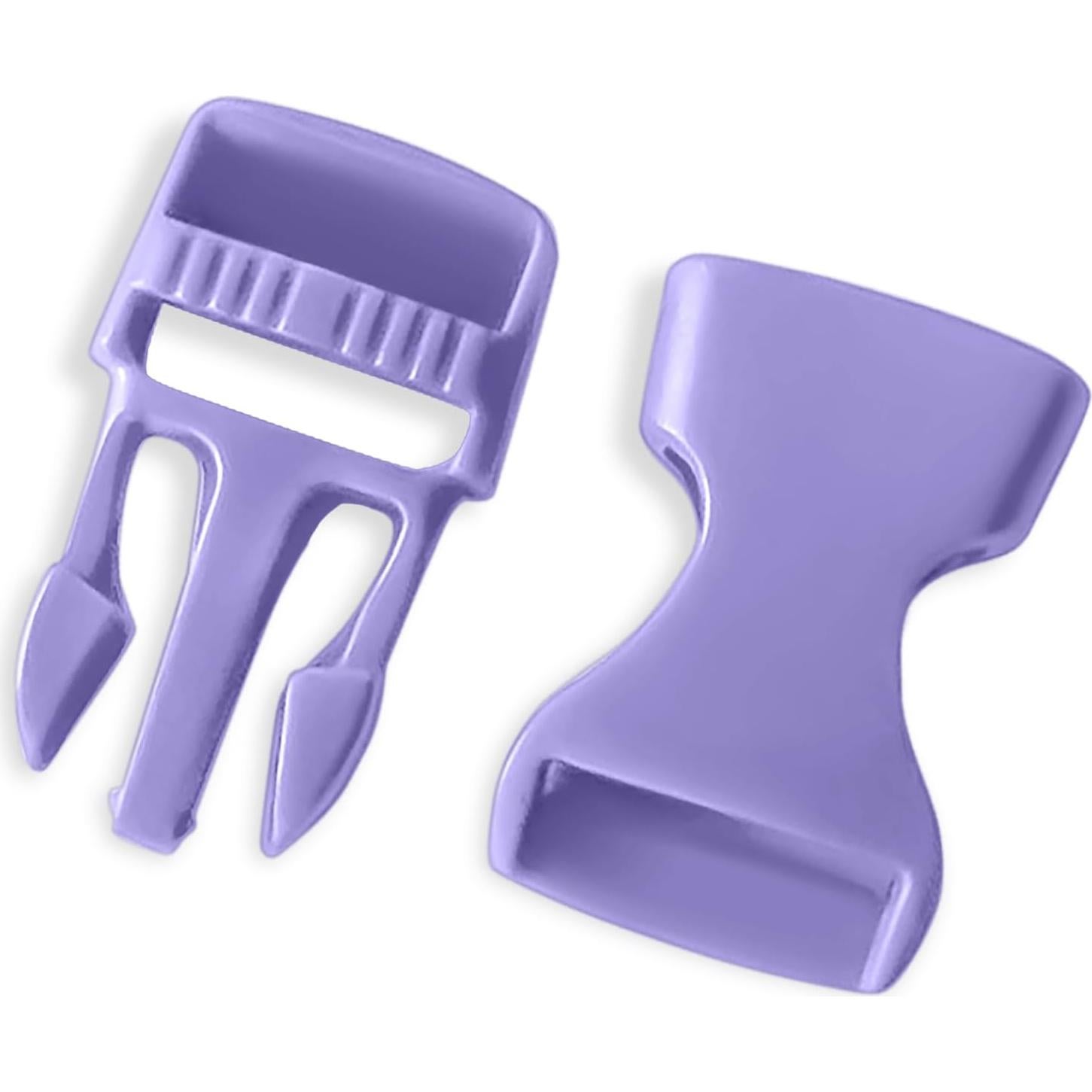 Hebillas de Paracord Violeta 16 mm - 4 Paquete de Plástico