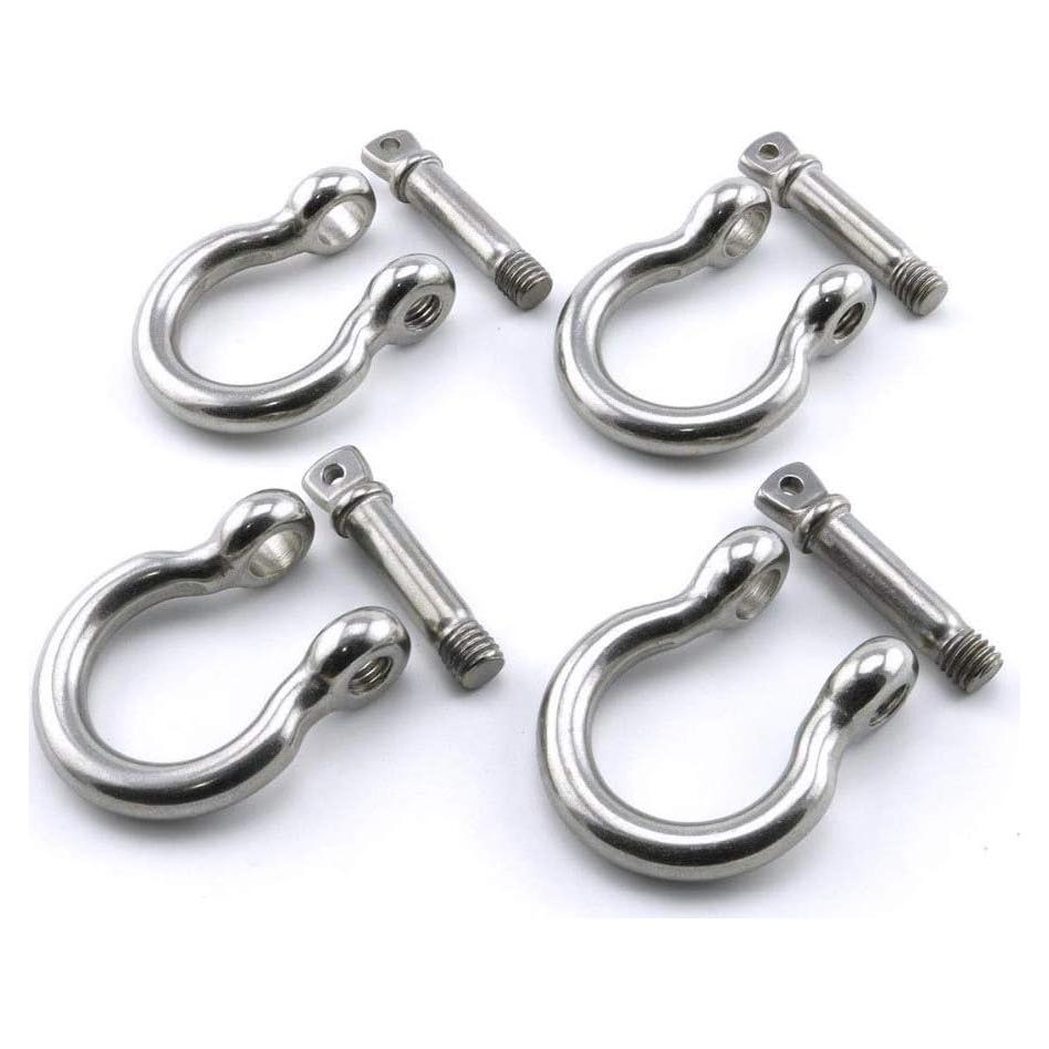 Grillete de Anclaje Acero Inoxidable Yarrkc 6mm 4 Pcs