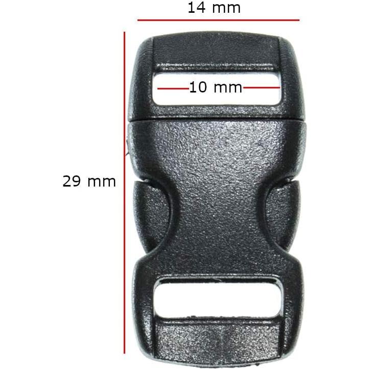 Hebillas de liberación lateral Paracord Planet 3/8" 120 unidades