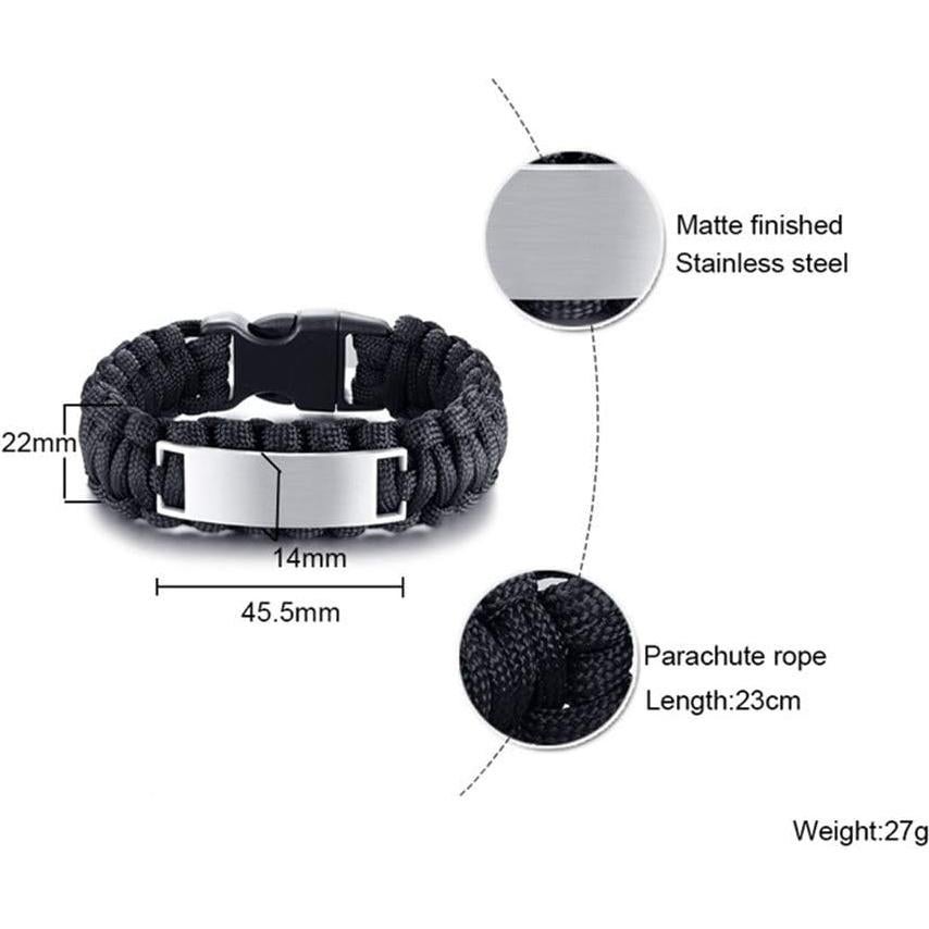 Pulsera de San Cristóbal para hombres LiFashion en acero inoxidable