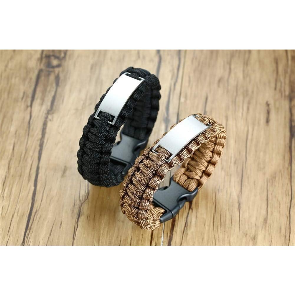 Pulsera de Paracord San Miguel Arcángel 23 cm Joyería Religiosa