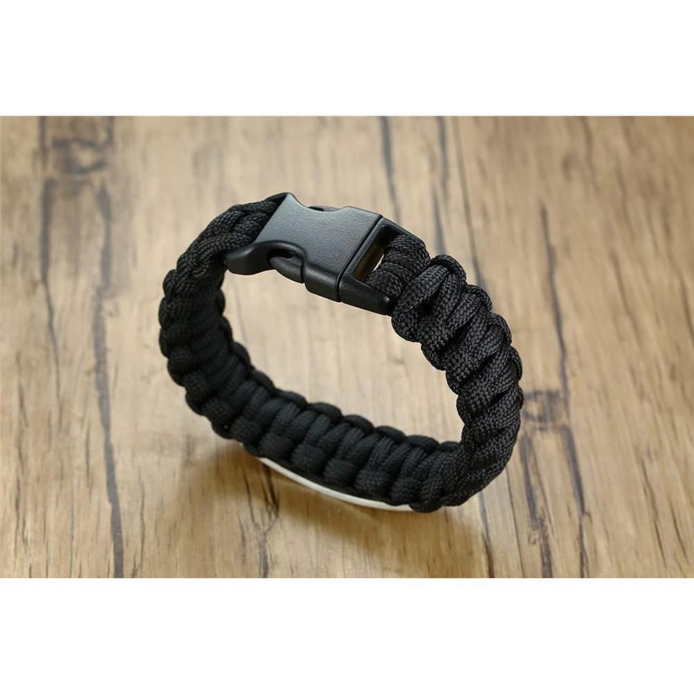 Pulsera de Paracord San Miguel Arcángel 23 cm Joyería Religiosa