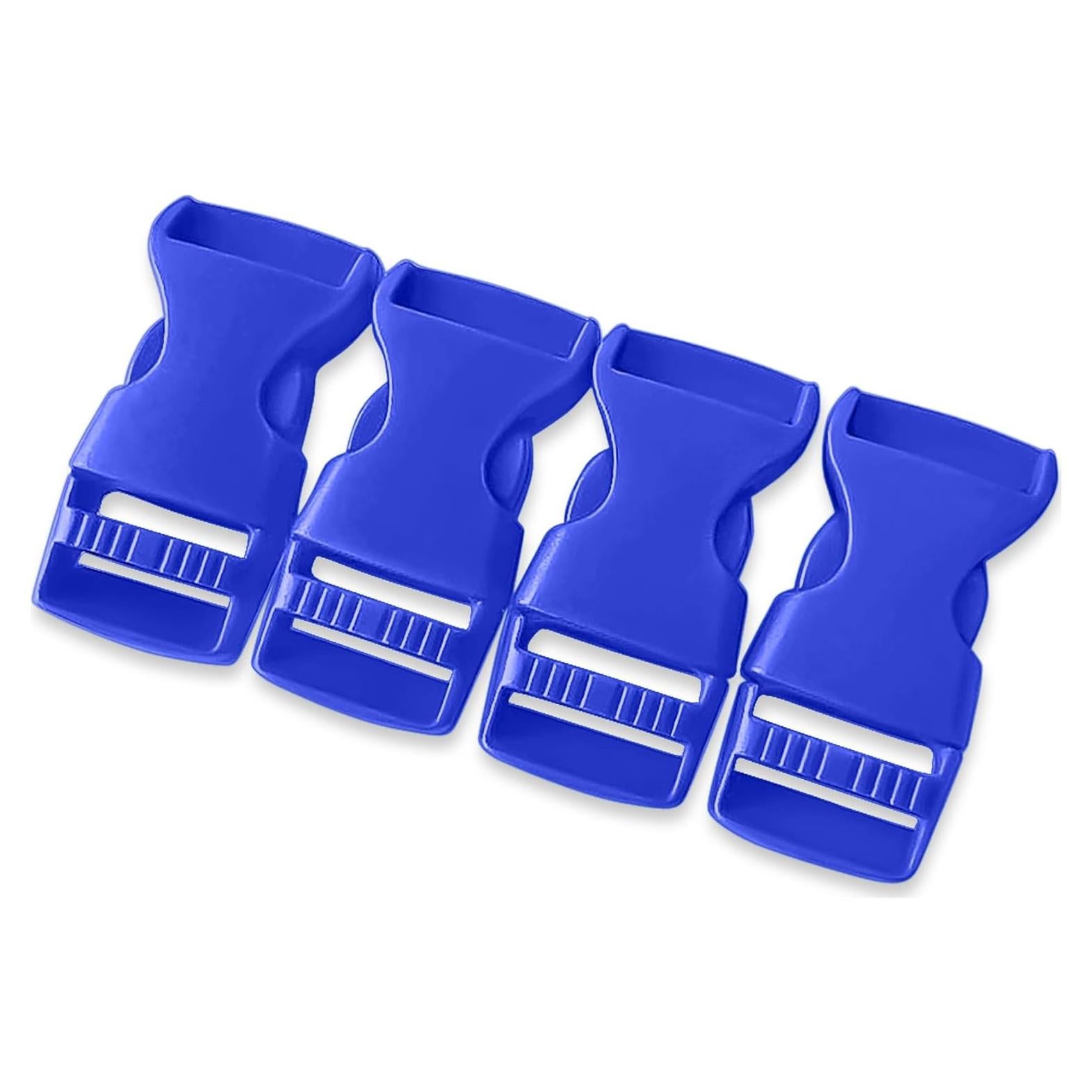 Hebillas de Paracord Azul Marino 16mm - 4 Paquete de Plástico