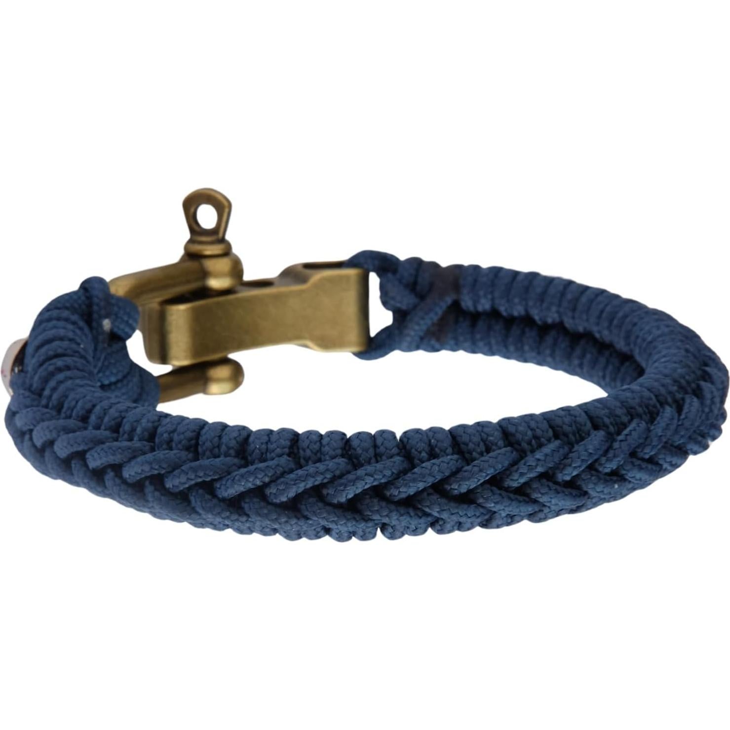 Pulsera de Paracord Minimalista Azul para Hombres - Ajustable