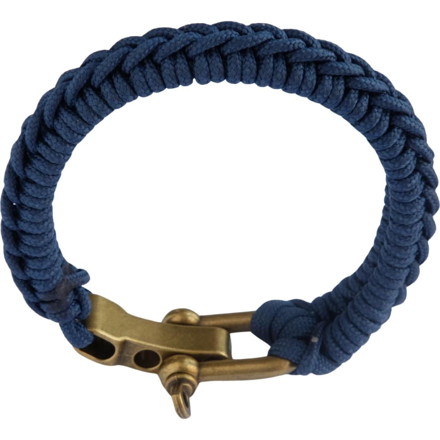 Pulsera de Paracord Minimalista Azul para Hombres - Ajustable