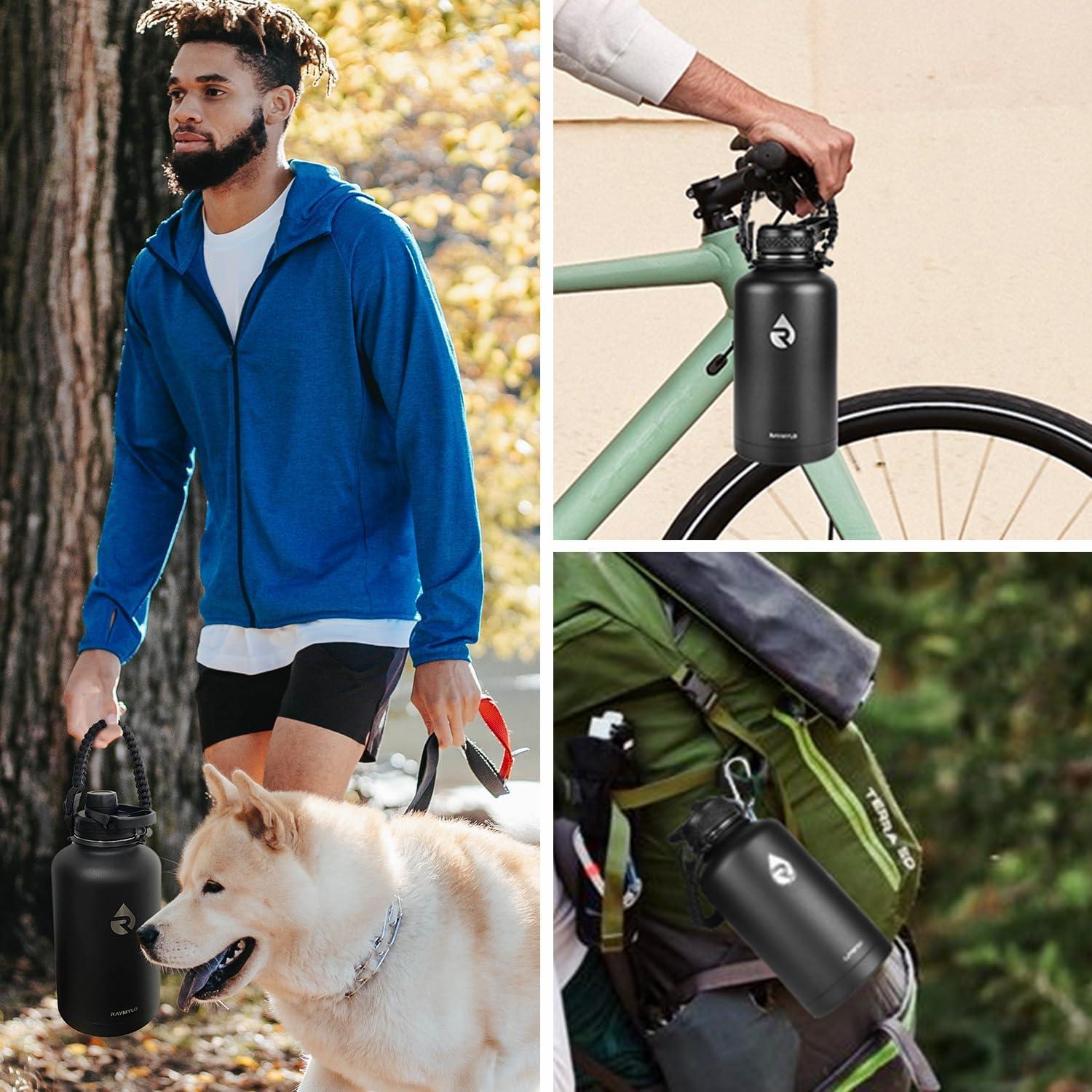 Mango de Paracord RAYMYLO para Botellas de Agua Boca Ancha