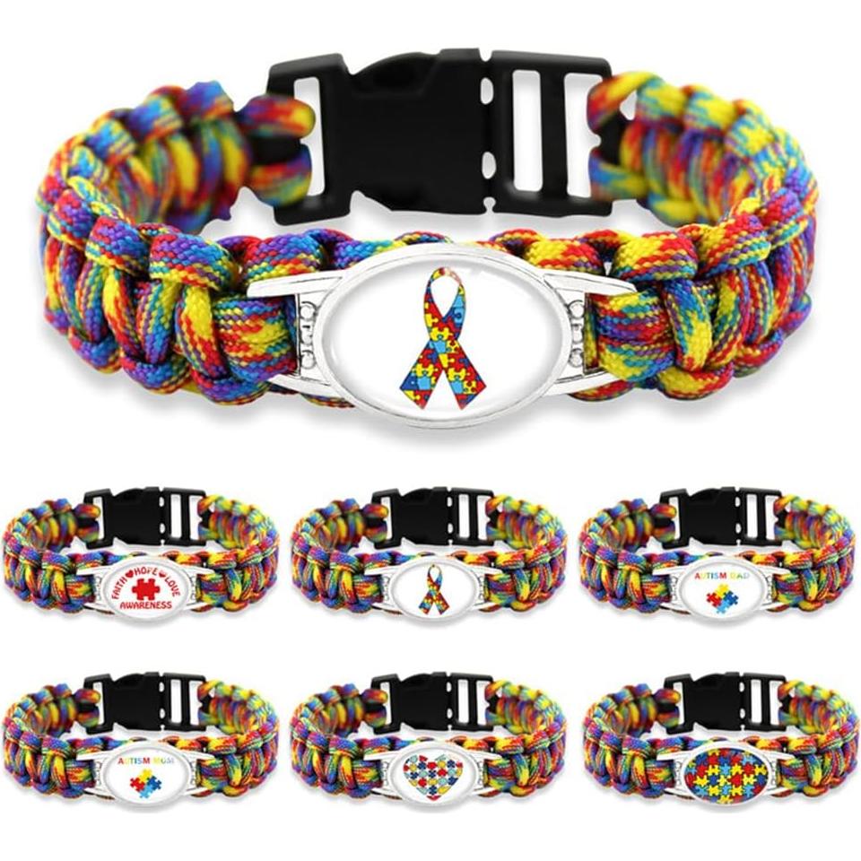 Pulsera de Rompecabezas de Autismo Zihanine - Cuerda Paracord