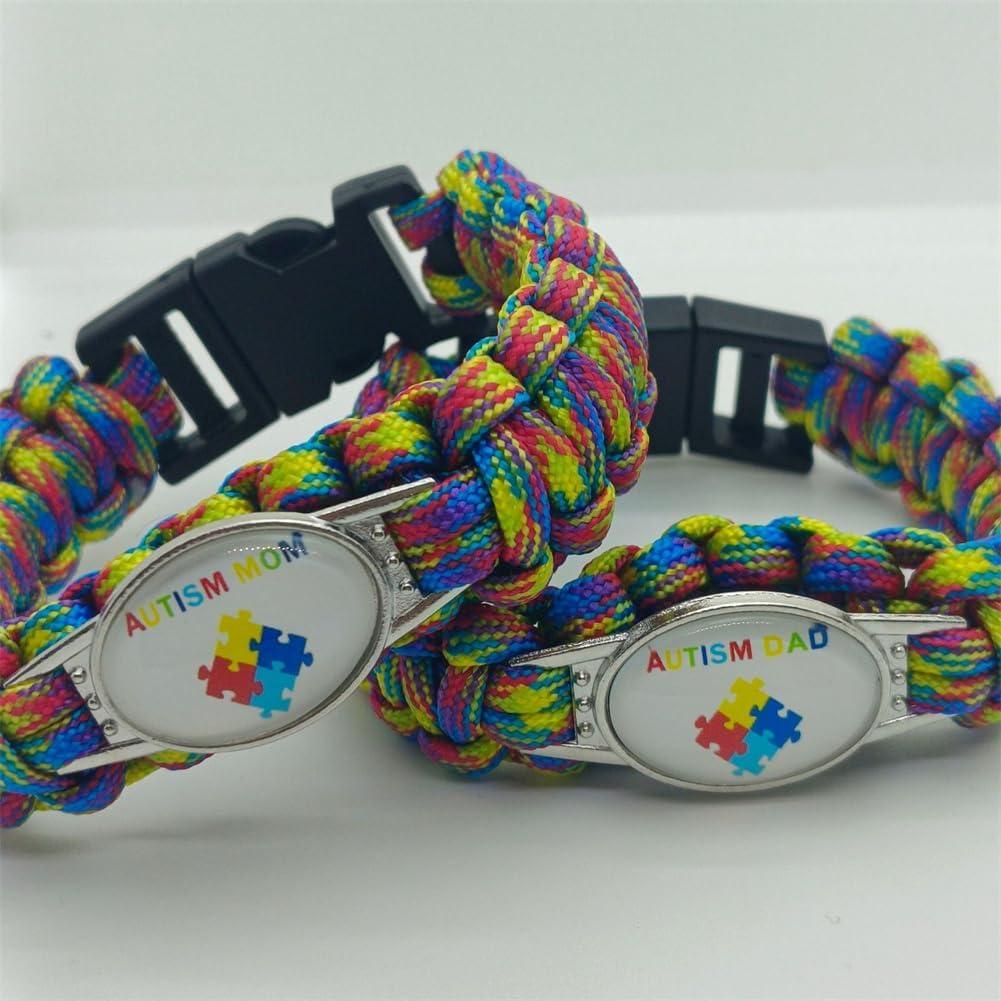 Pulsera de Rompecabezas de Autismo Zihanine - Cuerda Paracord