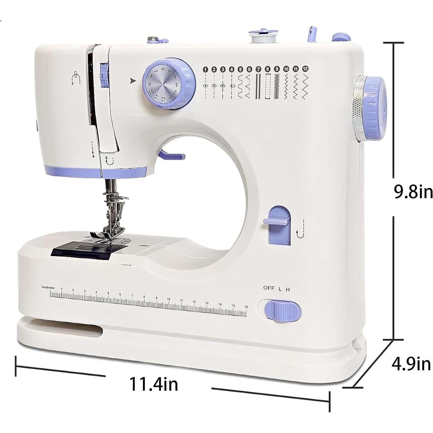 Máquina de Coser Portátil 725 con 12 Puntadas y Kit de 42 Hilos