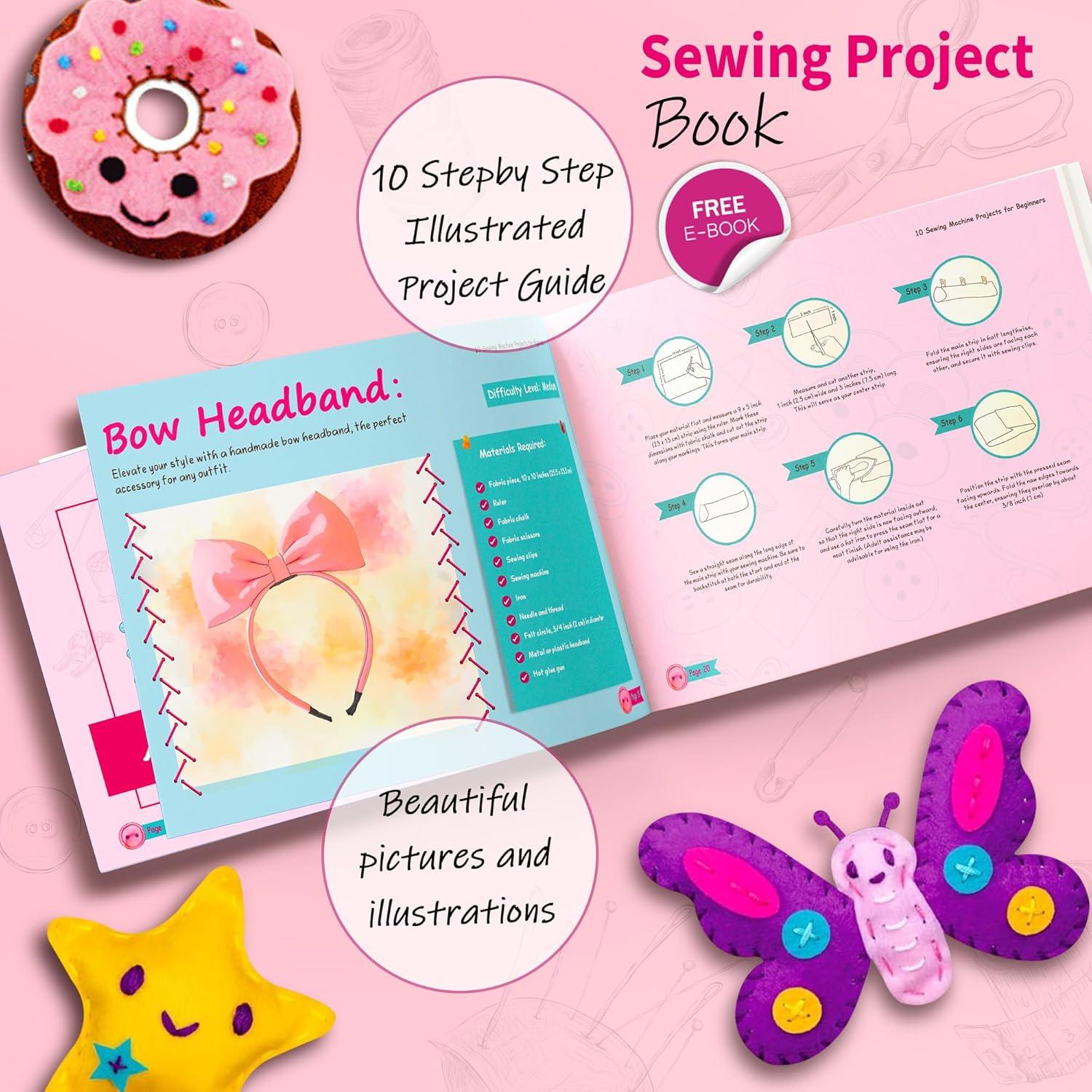 Mini Máquina de Coser Portátil Flying Banana 404 con Kit de Costura