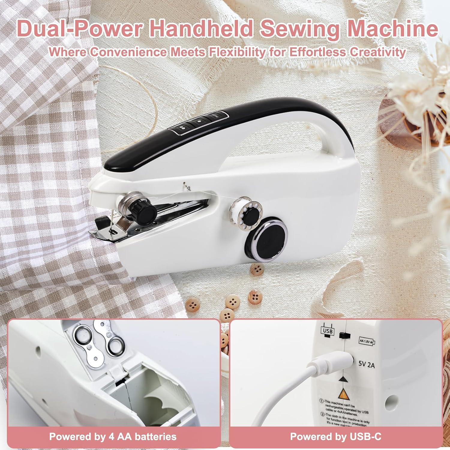 Máquina de Coser Portátil de Mano Mini Kit de Costura A