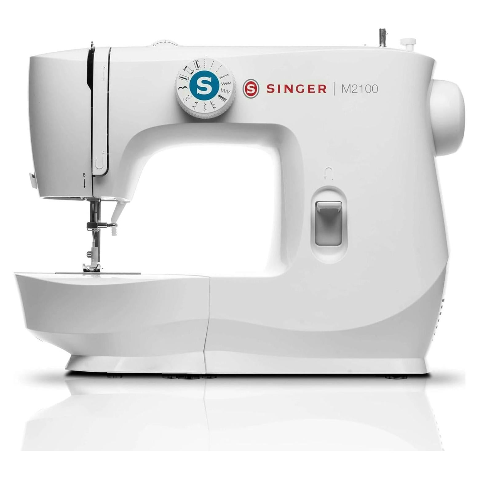 Máquina de Coser SINGER M2100 Ligera con 63 Puntadas y Luz LED