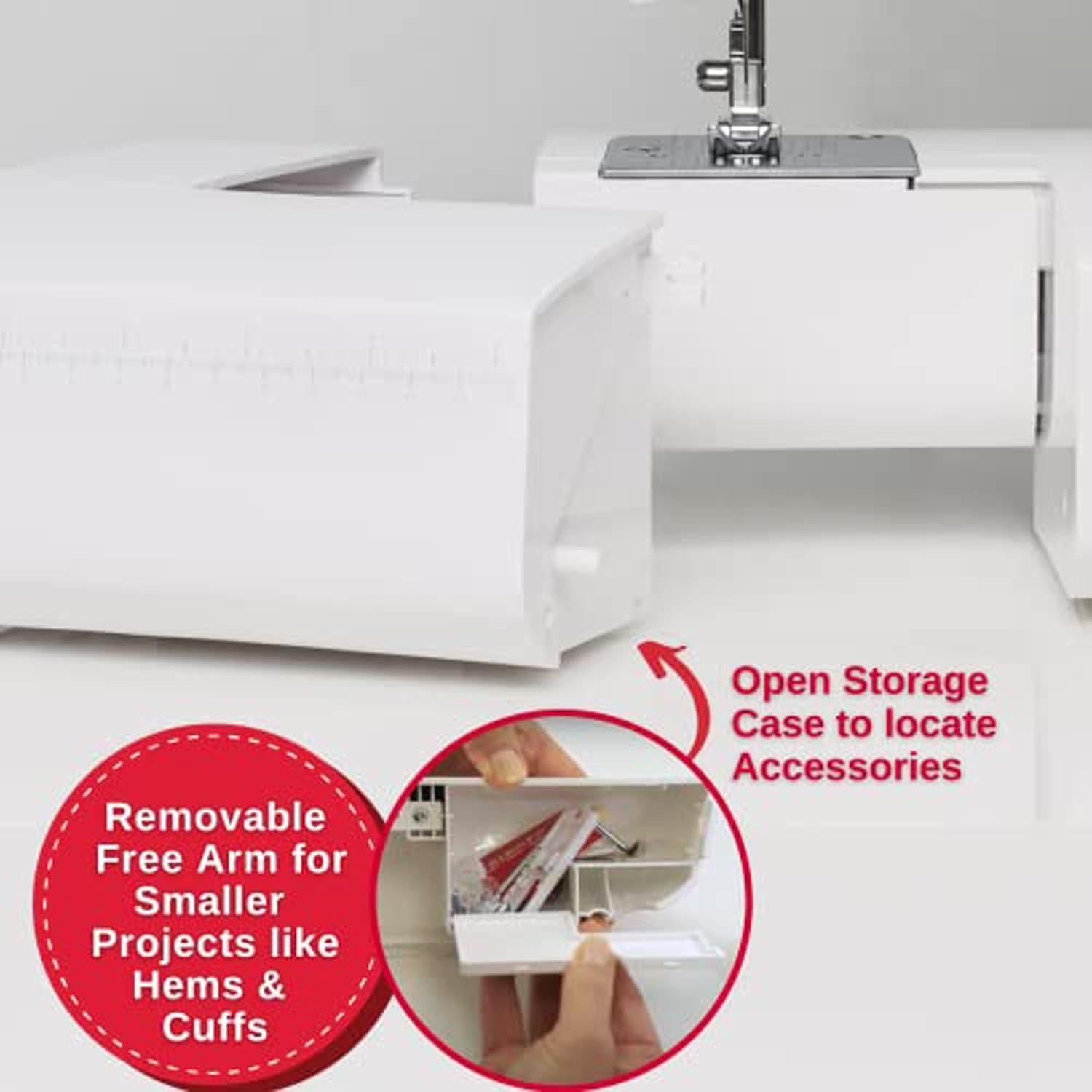 Máquina de Coser SINGER M2100 Ligera con 63 Puntadas y Luz LED