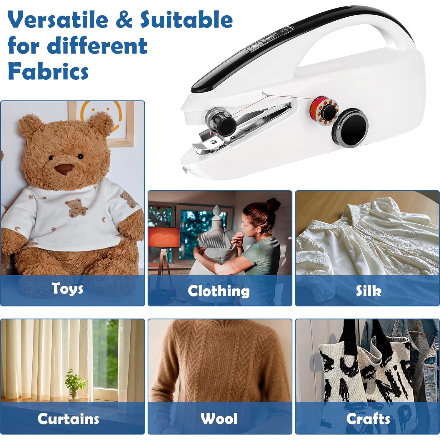 Máquina de Coser de Mano VividLife Mini Doble Velocidad 390g