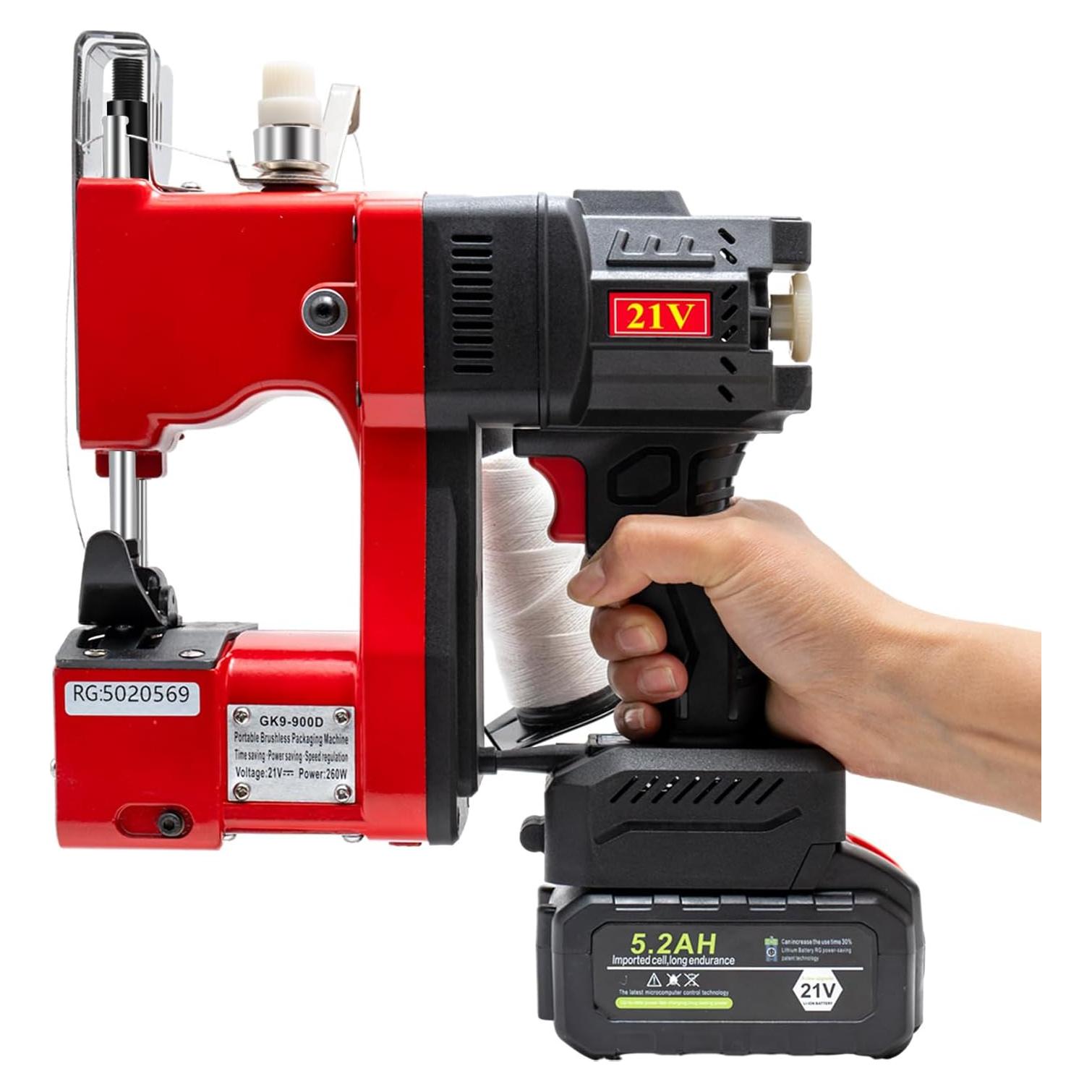 Máquina de Coser Portátil SDRTOP GK9-900DB 21V Sin Escobillas