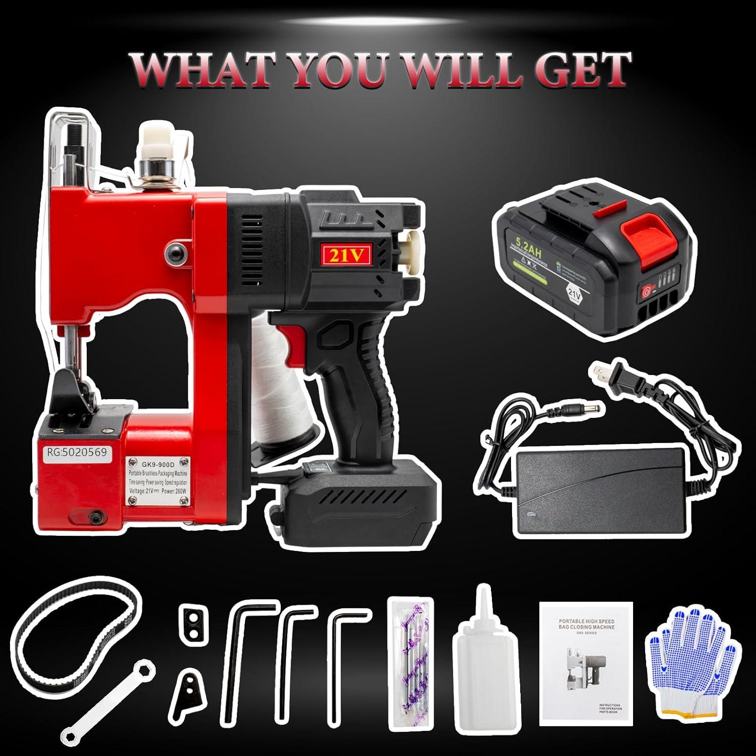 Máquina de Coser Portátil SDRTOP GK9-900DB 21V Sin Escobillas