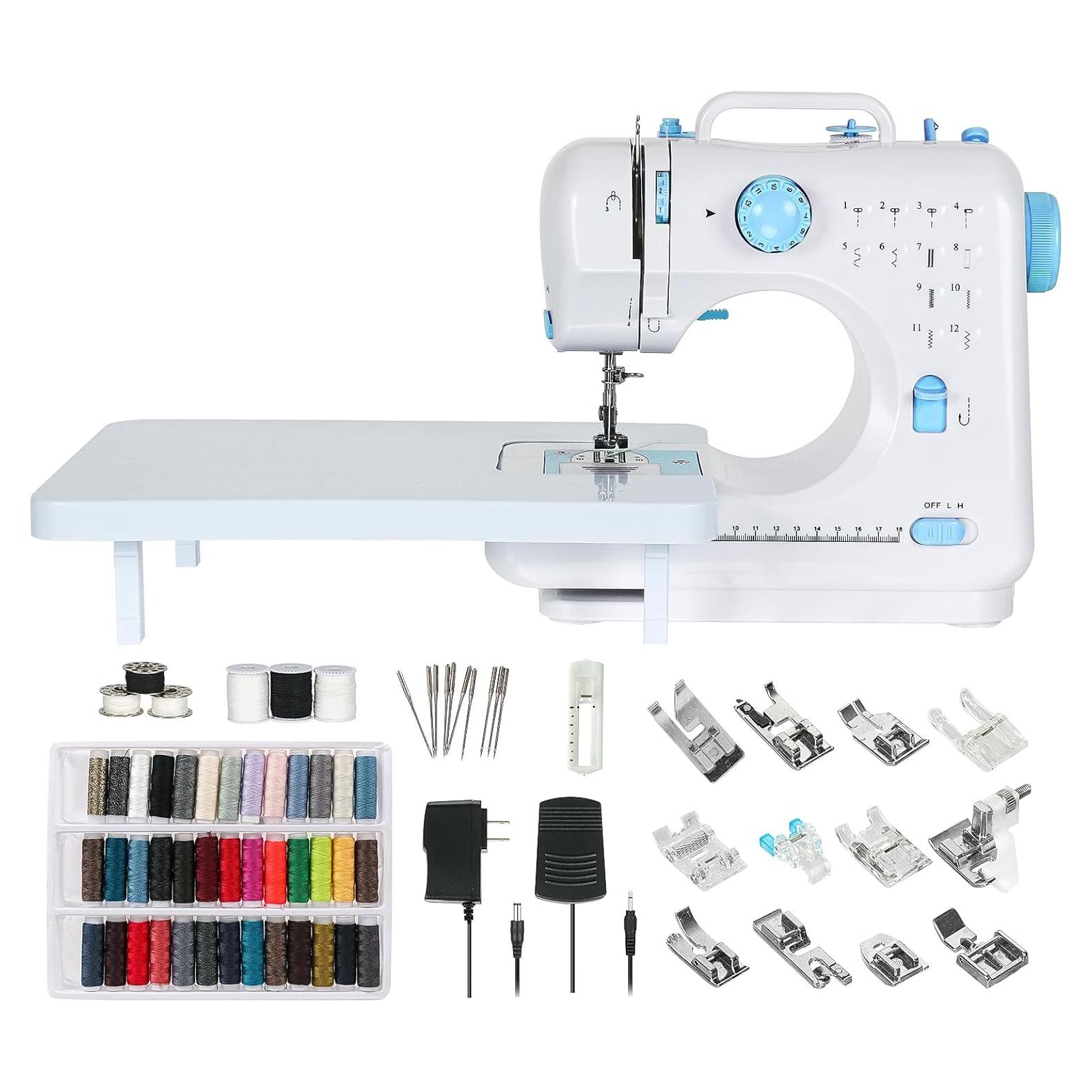 Máquina de Coser Mini Tidjani 505A con 12 Puntadas y Luz