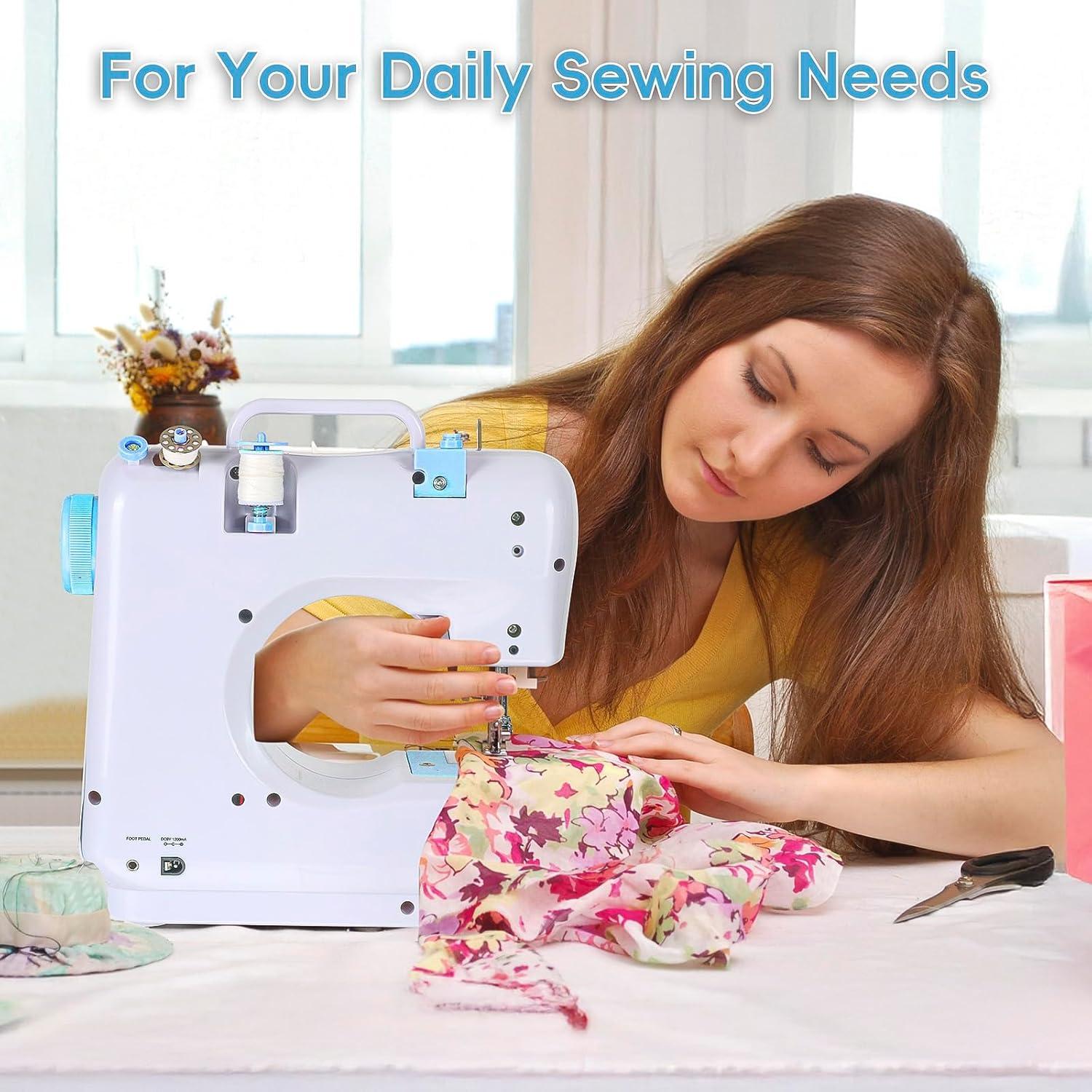 Máquina de Coser Mini Tidjani 505A con 12 Puntadas y Luz