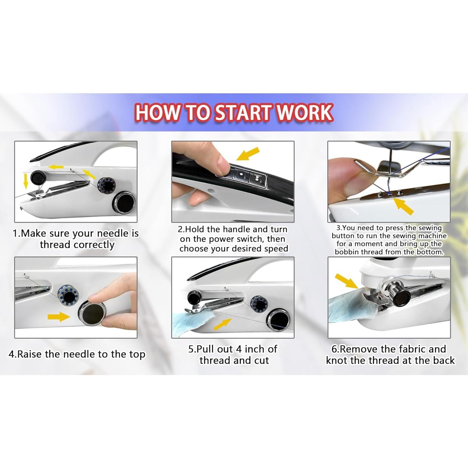 Máquina de Coser Portátil Sin Cable MPSM-G - Mini Costurera