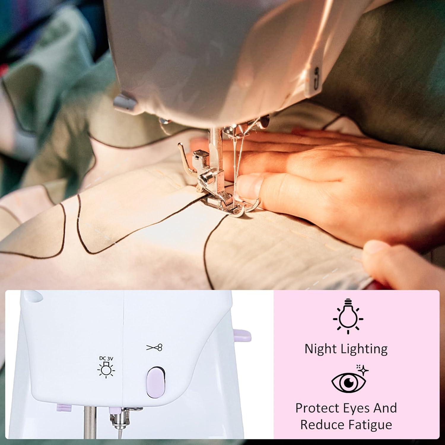 Mini Máquina de Coser Eléctrica DLUFYEI 12 Puntadas Portátil