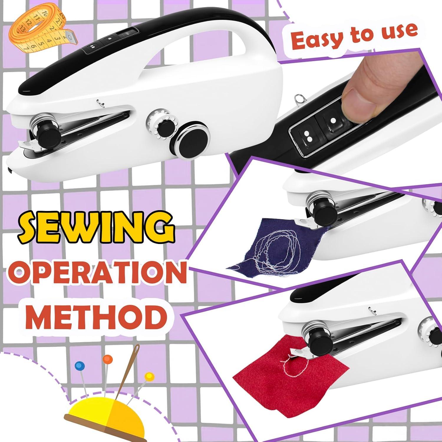 Máquina de Coser Portátil de Mano 002 - Doble Velocidad y Batería