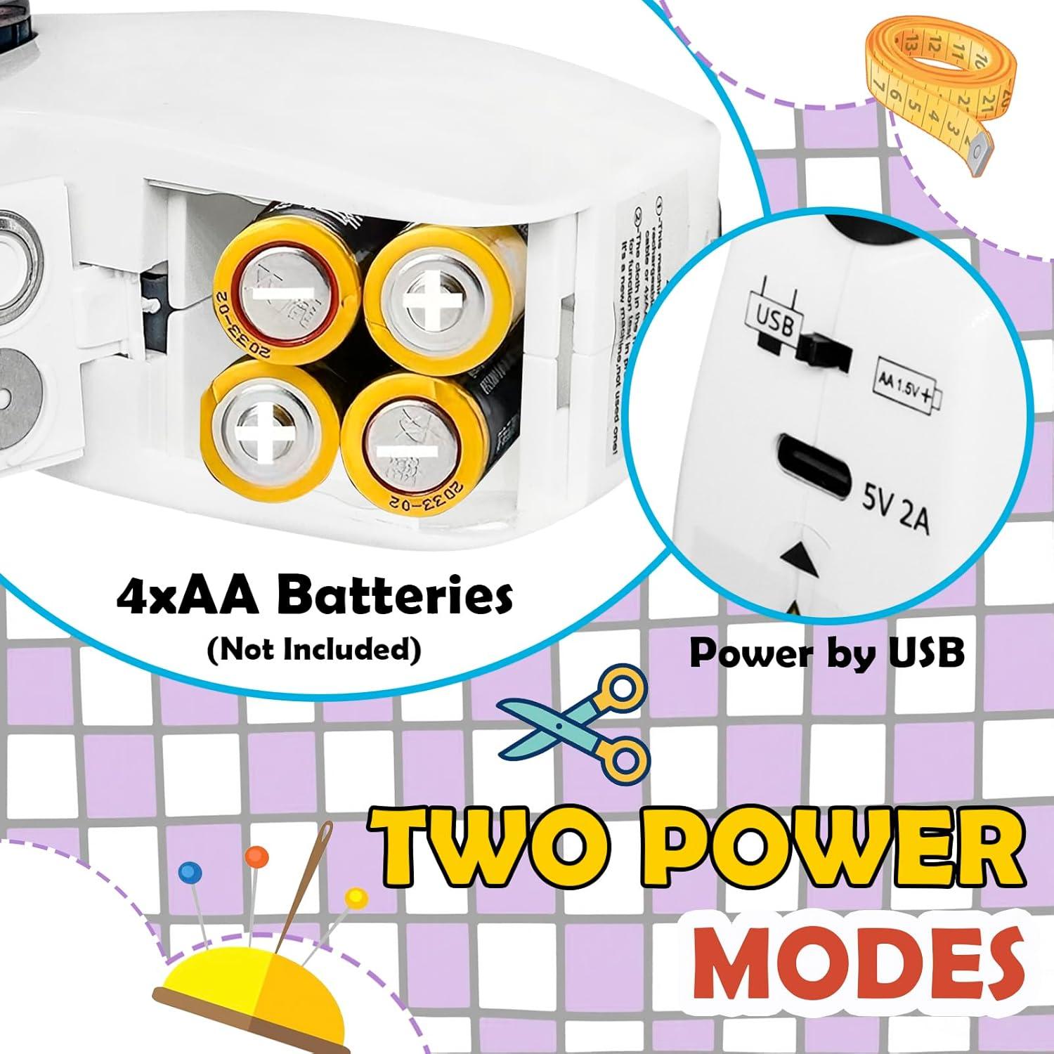 Máquina de Coser Portátil de Mano 002 - Doble Velocidad y Batería