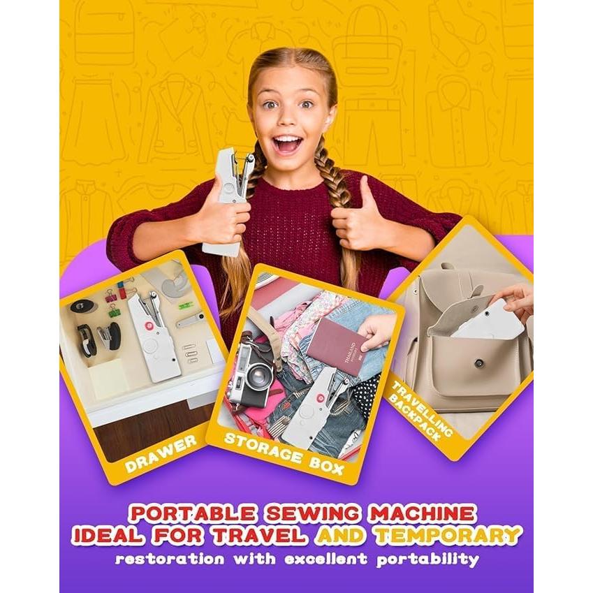 Mini Máquina de Coser Portátil Golahead para Principiantes