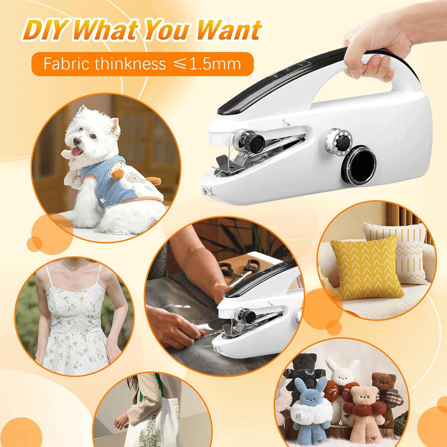 Máquina de Coser Portátil de Mano Mini con Kit de Accesorios