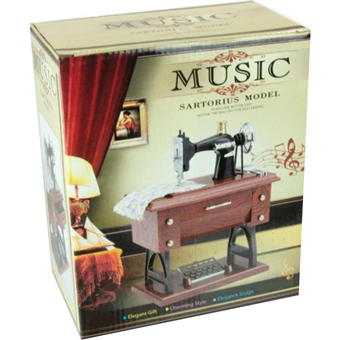 Caja de Música Vintage Artyea Máquina de Coser Mini 17.3x15x9.7cm