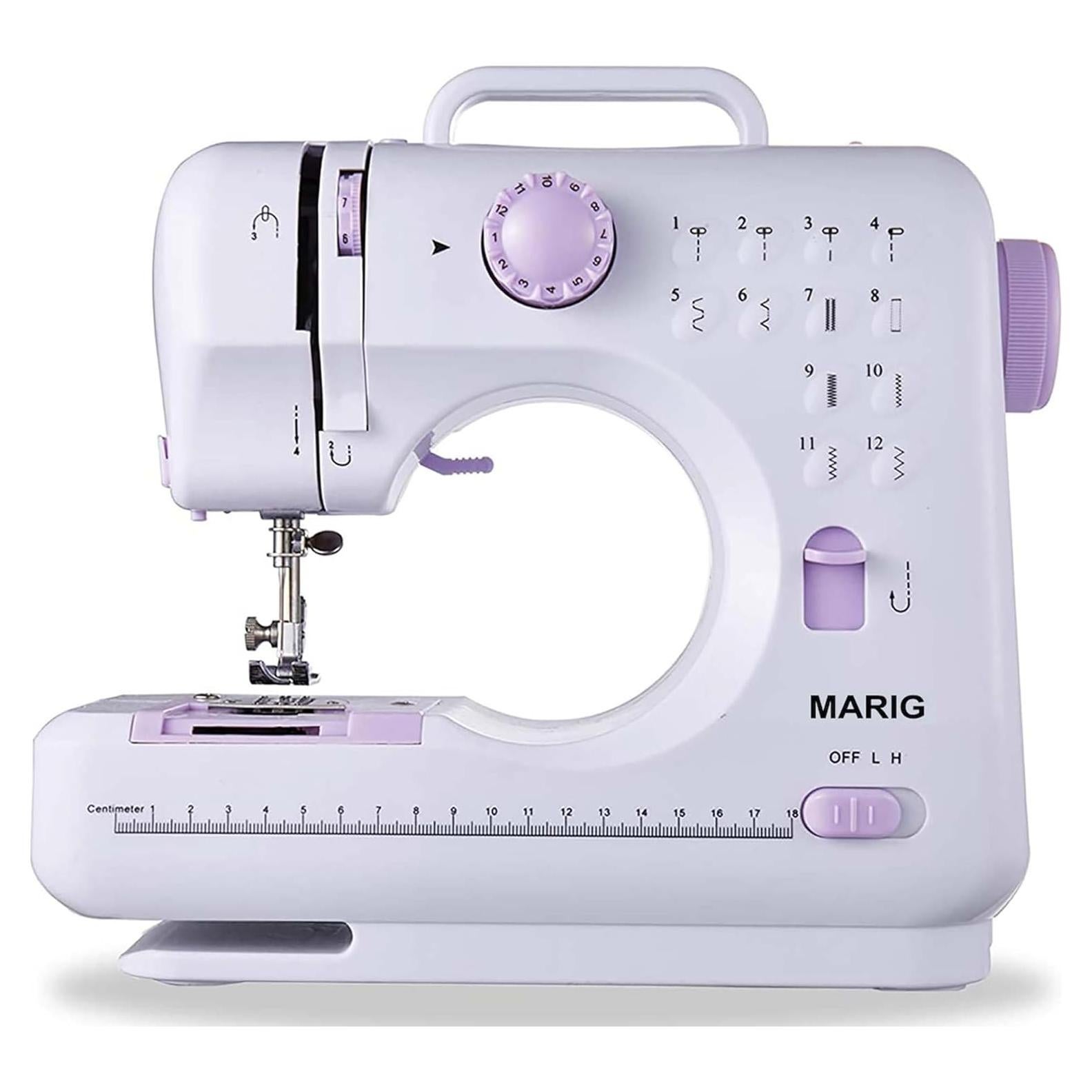 Máquina de Coser Mini Portátil MARIG 12 Patrones 2 Velocidades