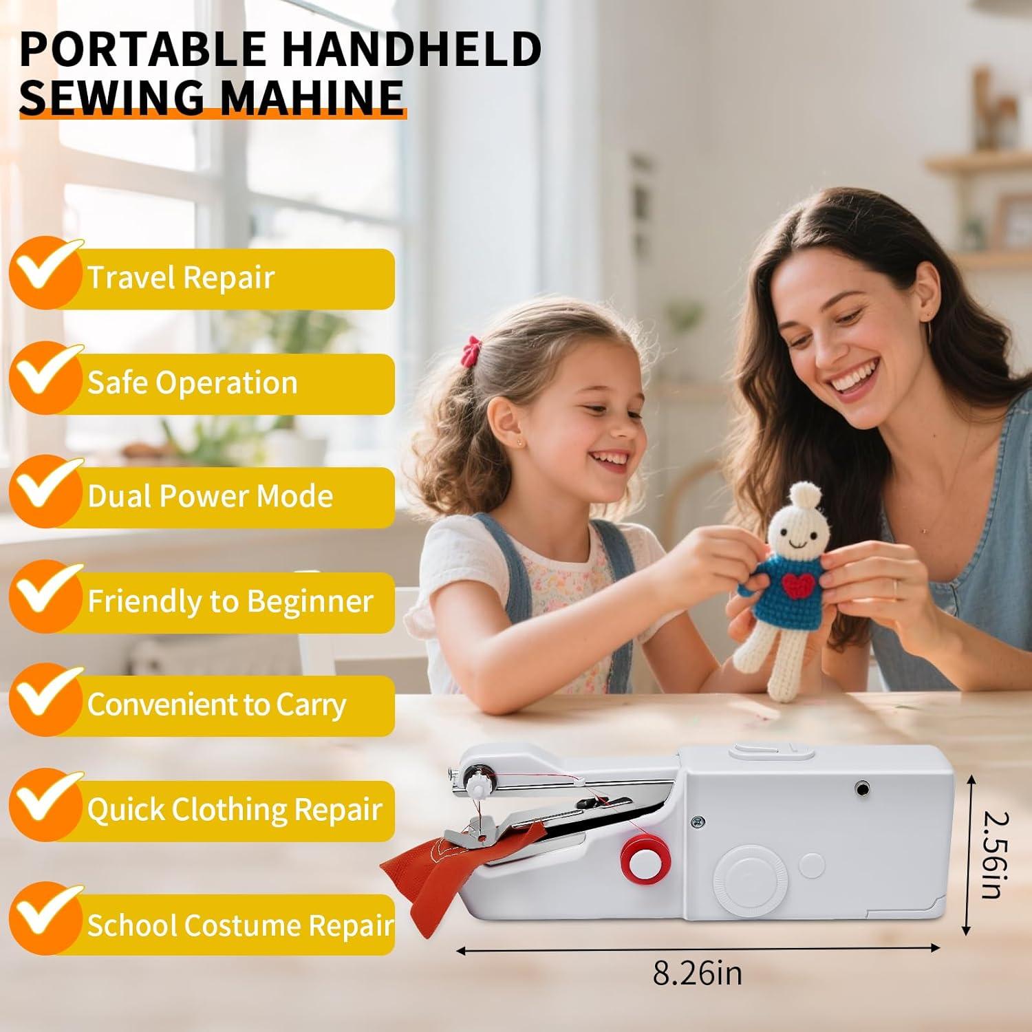 Máquina de Coser Eléctrica de Mano BAIJNGO BJ-005 Mini Portátil