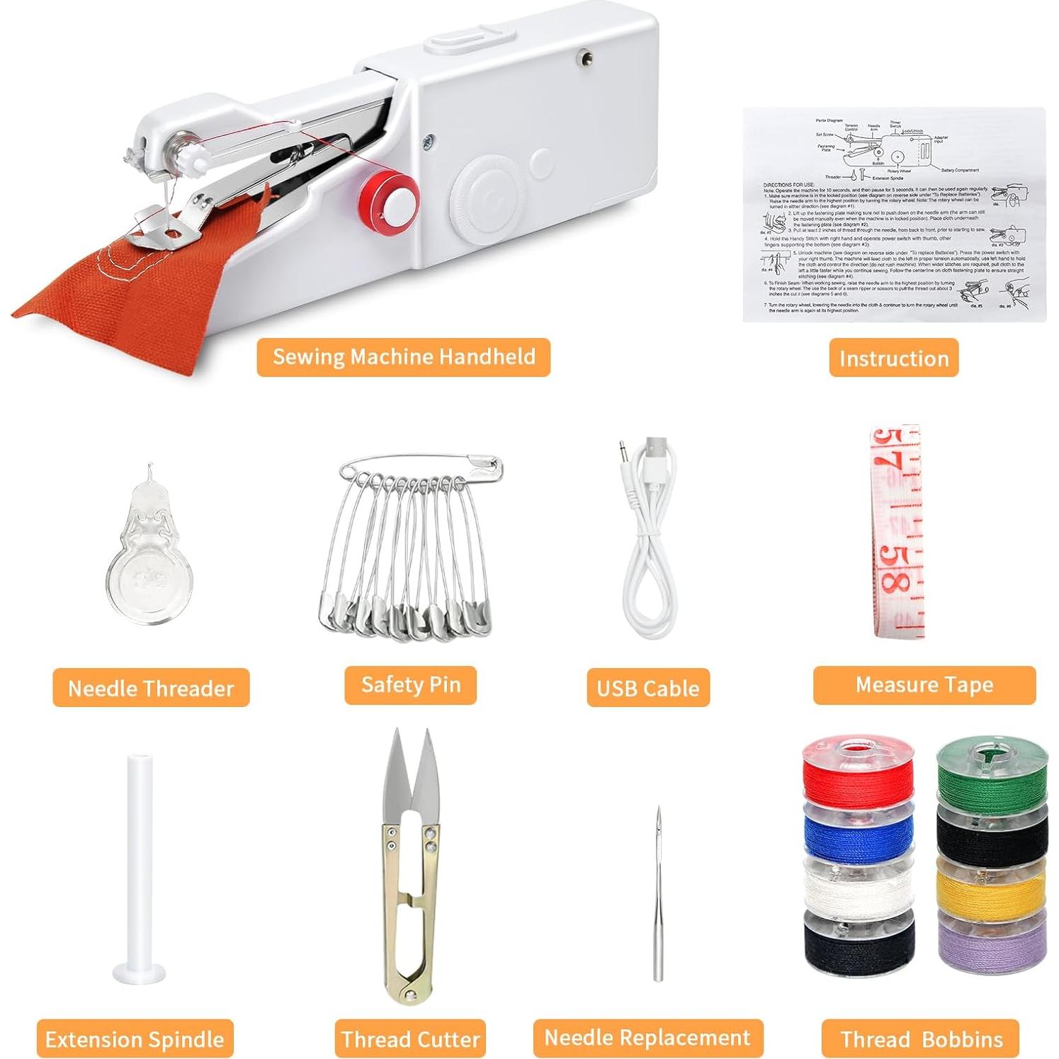 Máquina de Coser Eléctrica de Mano BAIJNGO BJ-005 Mini Portátil